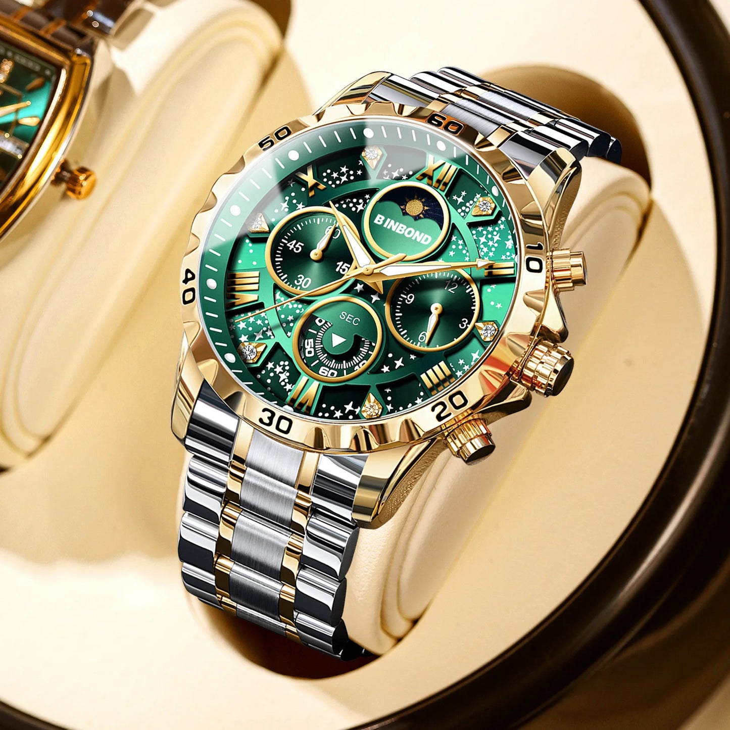 2026 Men Watch Light Luxury Business Steel Belt