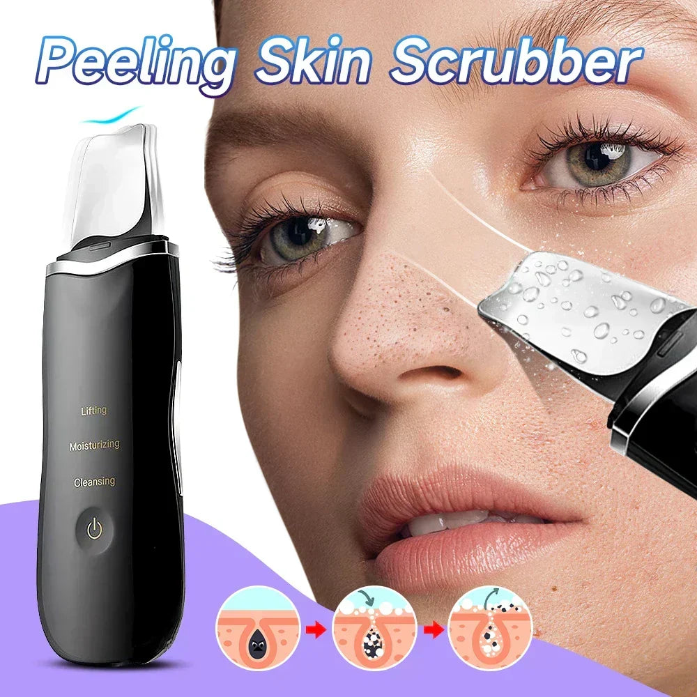 Ultrasonic Skin Scrubber Facial Spatula