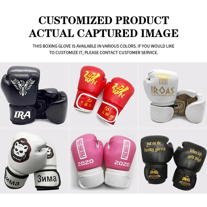 16oz Boxing gloves, Boxing training equipment, Adult boxing gloves, Taekwondo, Sanda combat training, DIY your logo