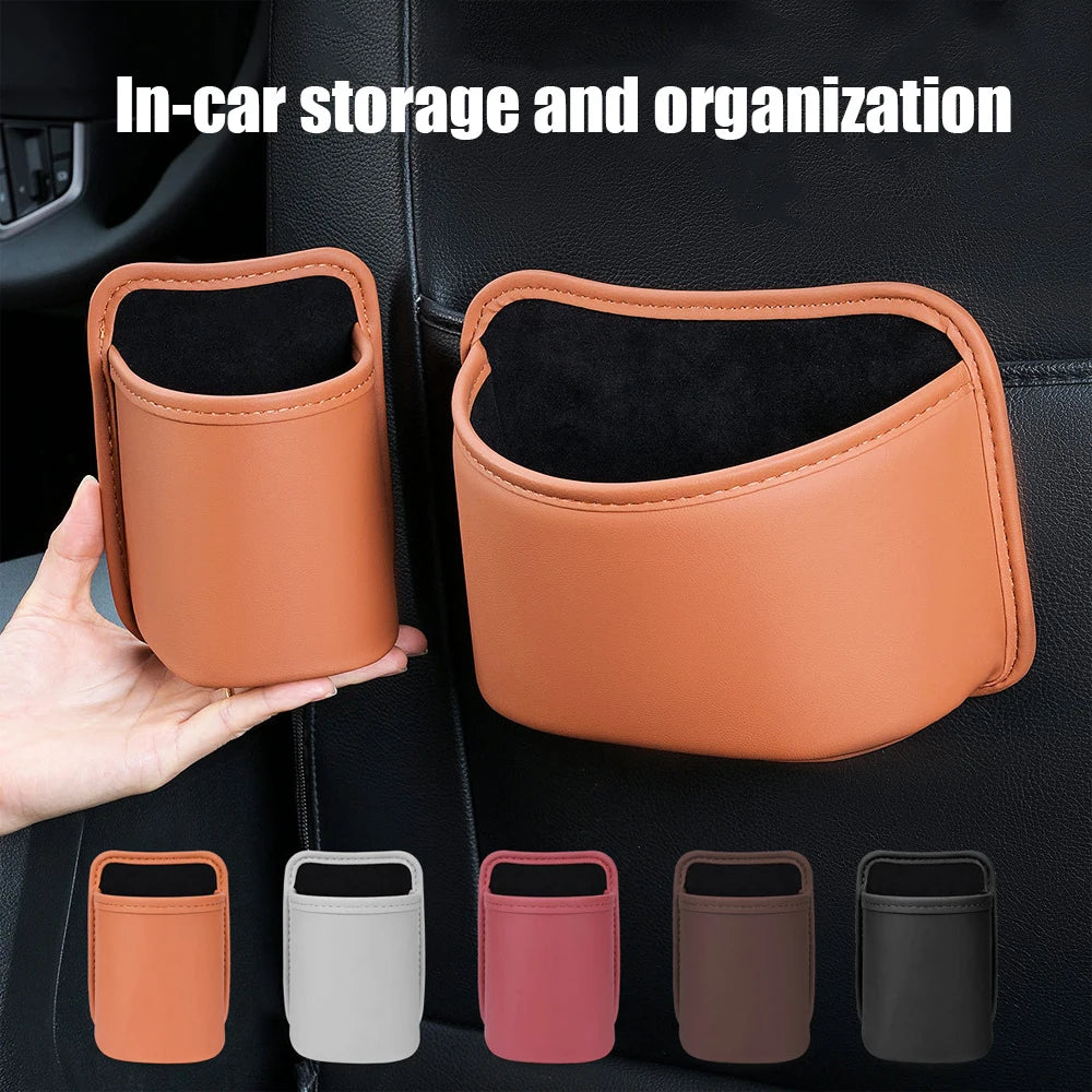 Car Door Cup Holder Box Universal Drink Rack Storage Bin Back Clip Design Car Seat Back Water Cup Box Organizer Pocket