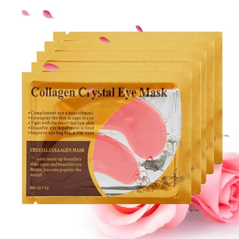 10 Pairs Gold Collagen Crystal Eye Mask Skincare Under Eye Patches Firming Moisturizing Nourishing Eye Skin Care Products