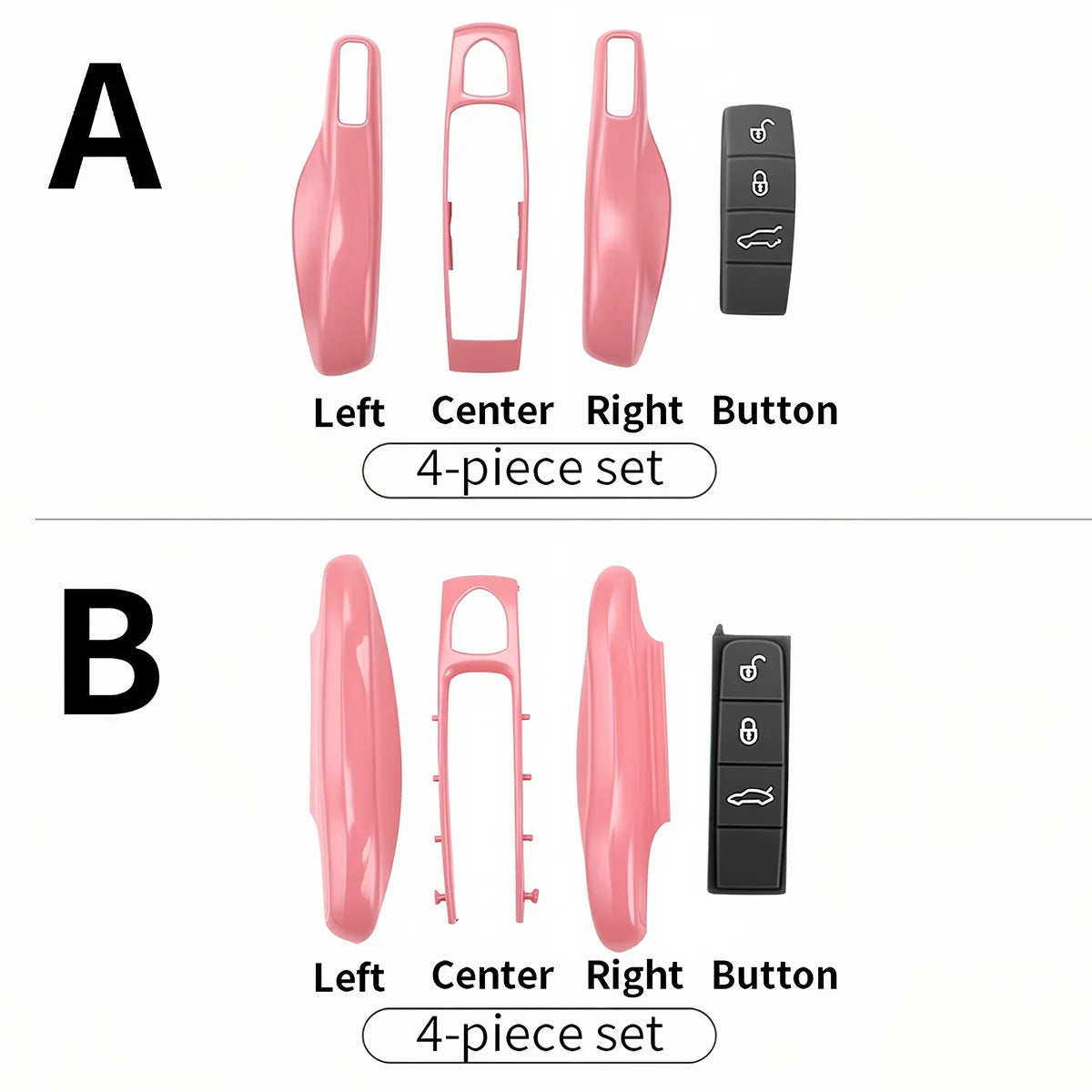 For Porsche Panamera Carrera Macan Boxster Cayman Cayenne Taycan 911 970 981 991 Car Smart Remote Key Case Fob Covers Set Shell
