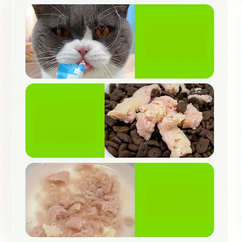 10.58oz(300g) Cat Stick, Chicken Flavor, Skipjack & Rabbit Flavor, Tunna & Fish Seed Flavor, Salmon & Fish Oil Flavor