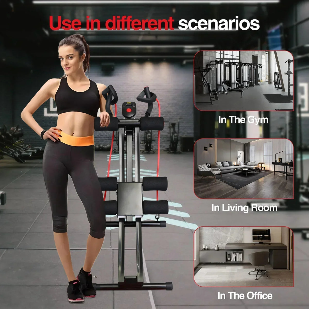 GIKPAL Foldable Ab Workout Machine