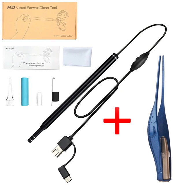Visible Earpick Medical Otoscope Waterproof Camera Earwax Visual Oral Inspection Ear Spoon Support Android PC Ear Cleaning Tool