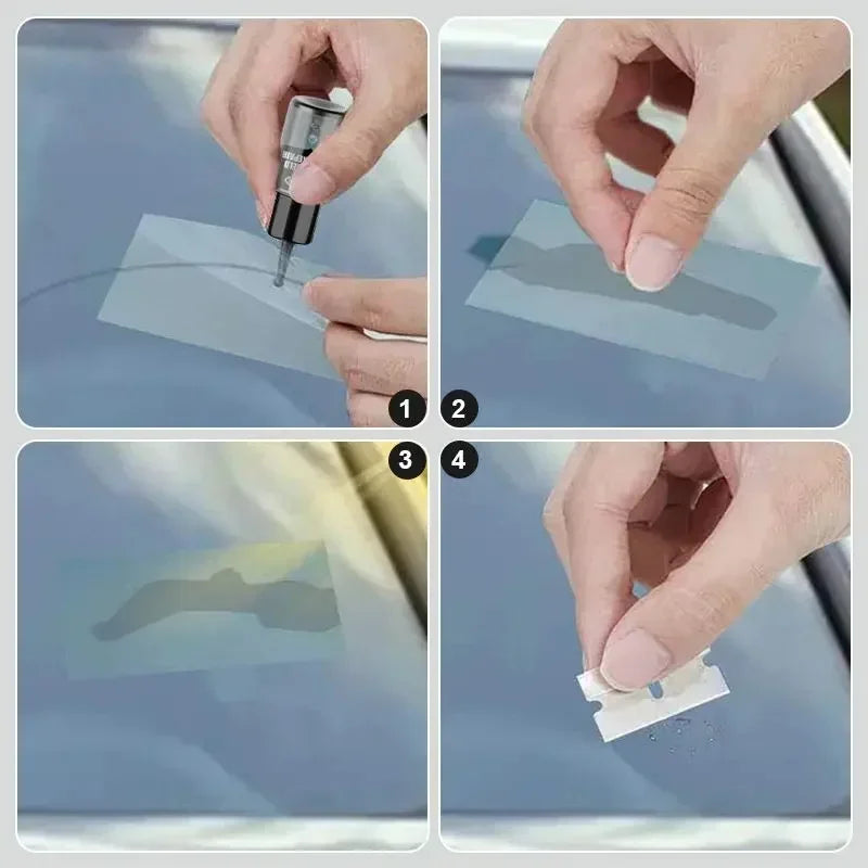 Quick Cure Windshield Crack Repair Fluid Invisible Restore Resin Windscreen Scratch Fix Liquid Glass Curing Glue Car Accessories