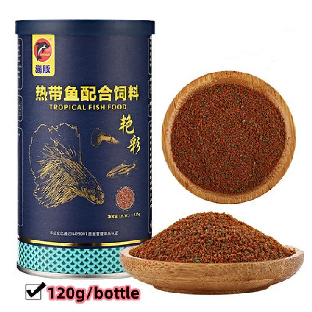c40g-180g Bottle Ornamental Cichlid Pellets Goldfish Carp Guppies Small Medium Tropical Fish Food Aquarium Fish Tank Feed