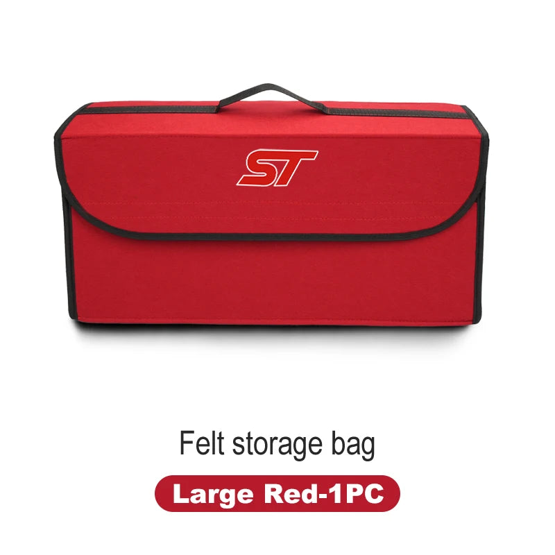 Car Trunk Storage Box Organizer Foldable Stowing Tidying Container Bag For Ford MK2 ST Racing Performance Explorer Focus