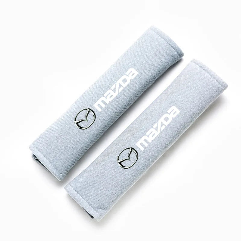 2Pcs Car Seat Belt Cotton Safety Belt Shoulder Protector Cover for Mazda 2 3 4 5 6 7 8 323 626 CX-3 5 8 9 MX-5 30 RX-8