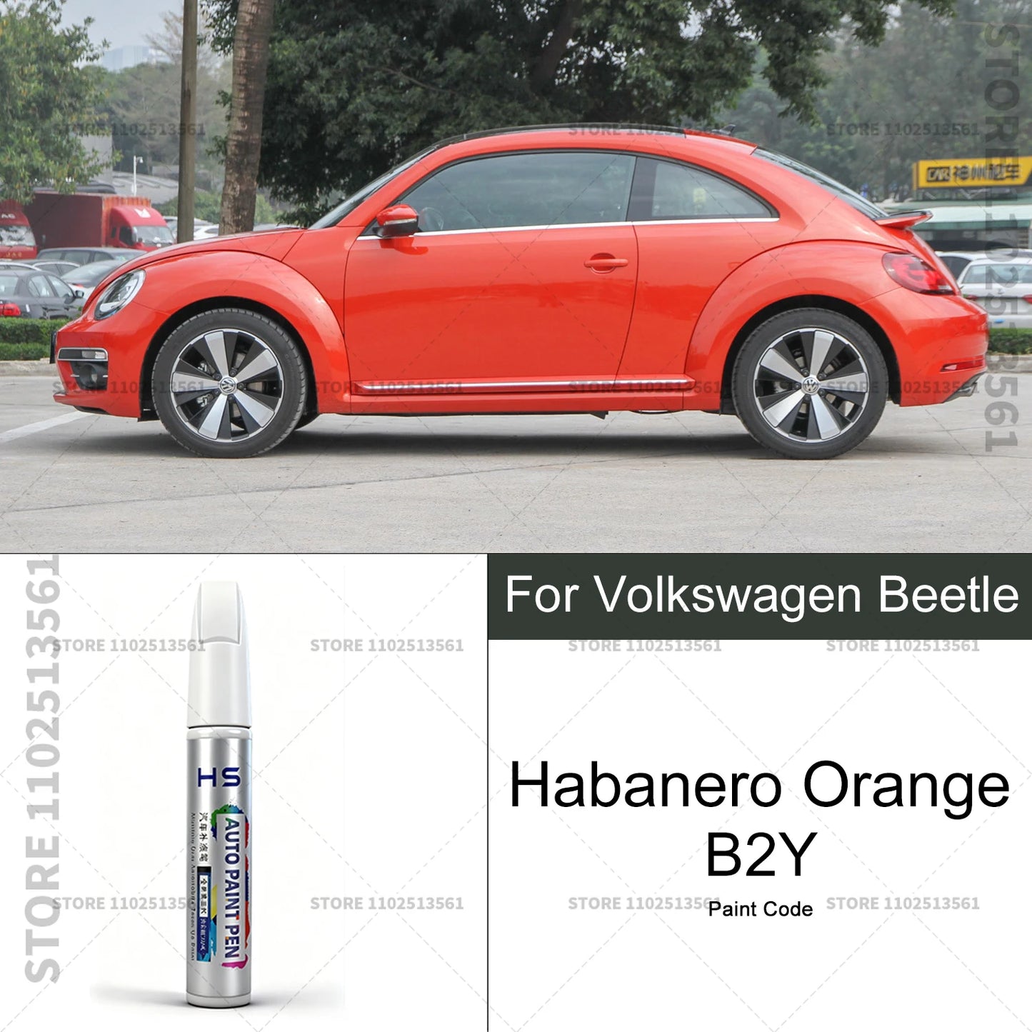 For Volkswagen Beetle Car Paint Repair Pen Touch Up Scratch Remover DIY Auto Accessories White Blue LZ5W Yellow 9U Black C9X
