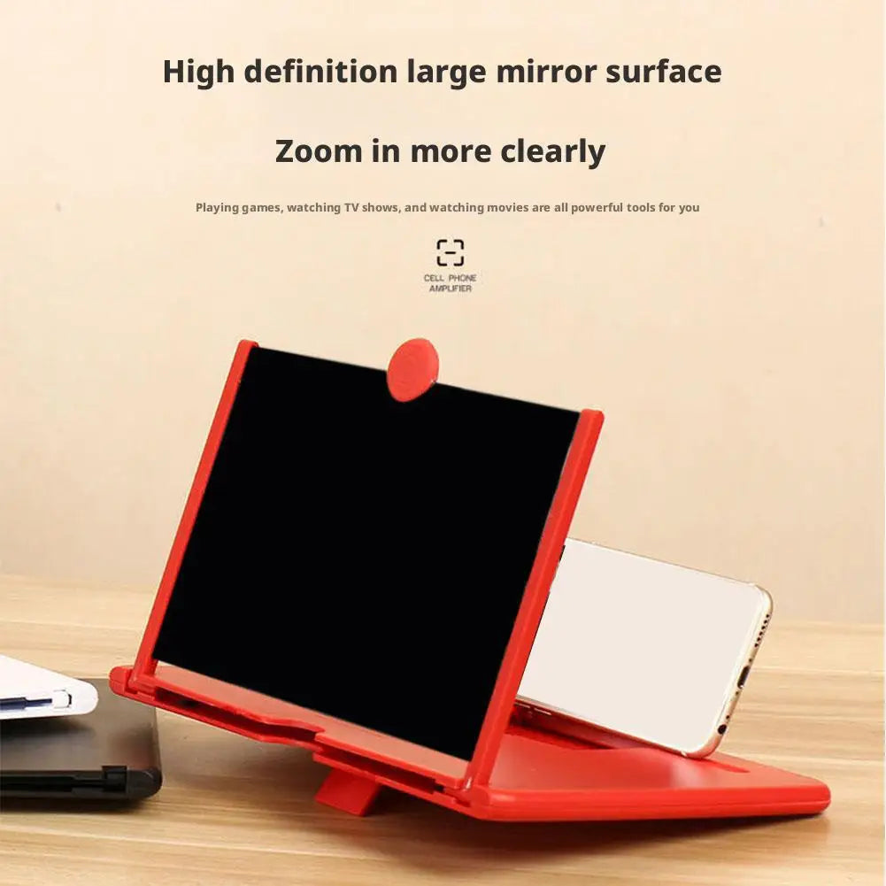 10Inch Cell Phone Screen Amplifier Mobile Phone Holder Mobile Phone HD Portable Phone Screen Video Magnifier Stand Bracket
