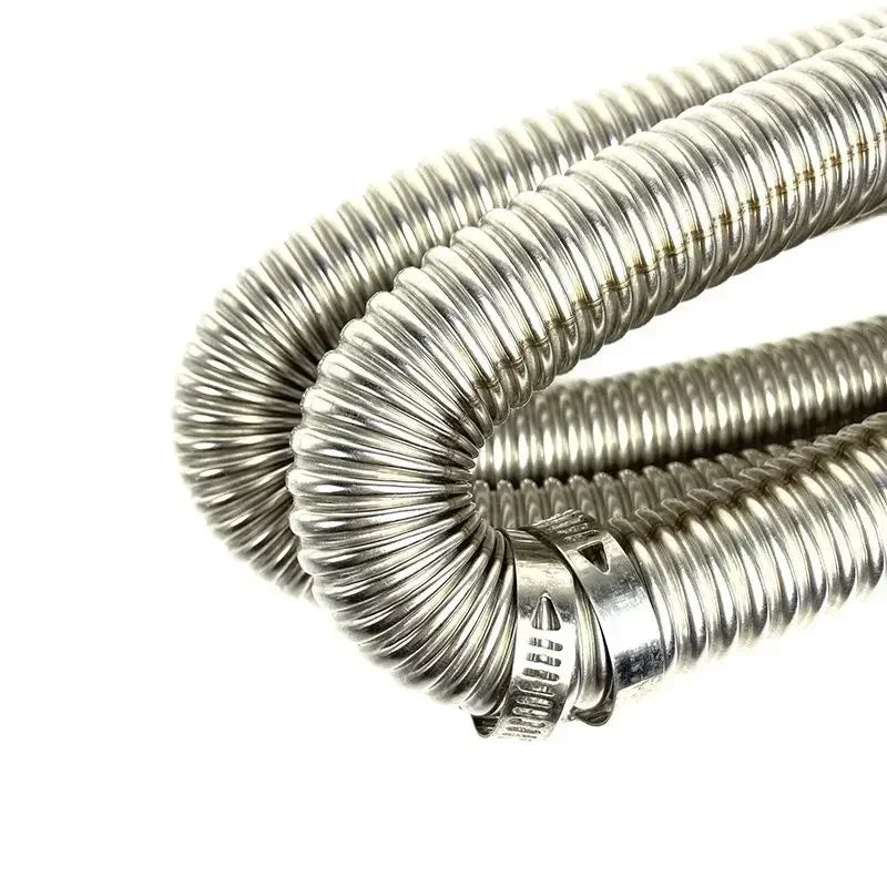 60cm - 300cm 24mm Double Layer Exhaust Pipe Air Diesel Parking Heater Stainless Steel Tube Gas Vent Hose For Car Caravan Camper