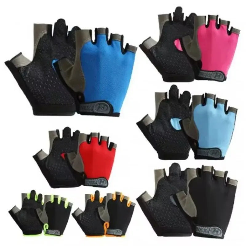 Gym Gloves for Men Women Fingerless Training Cycling Gloves Sports Fitness Motorcycle Mtb Anti-slip Gloves Bicycle Accessories
