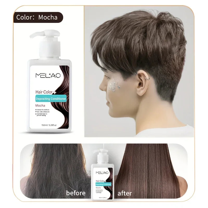 MELAO Hair Dye - Semi Permanent Hair Color Depositing Conditioner, Cruelty-free