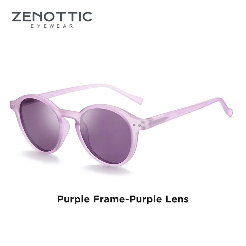 ZENOTTIC (S Size) Retro Circular Polarized Sunglasses 2026 2025 Men Women Vintage Small Round Sun Glasses UV400 Goggles Shades