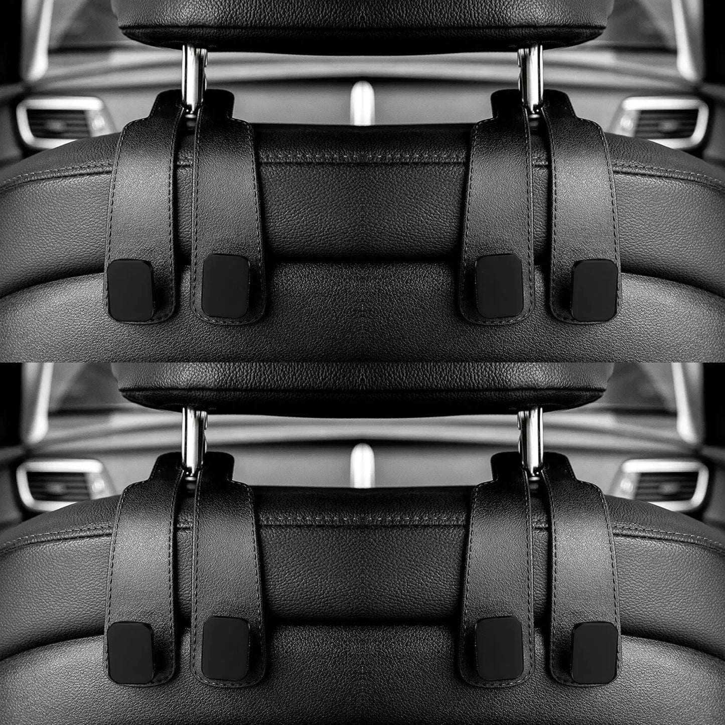 Car Headrest Hooks Hanger for Bags Seat Back Organizer Holder Clips Auto Fastener Hooks Car St