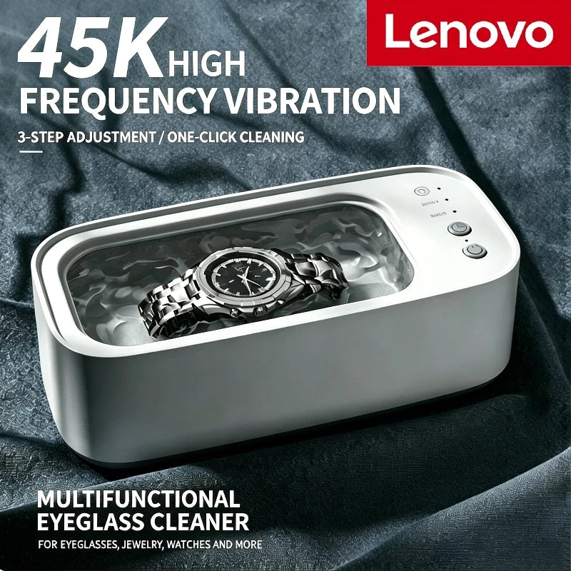 Lenovo Ultrasonic Cleaning Machine Mini High-frequency Vibration Cleaning Adjustable Glasses Jewelry Pacifier Cleaning Tool