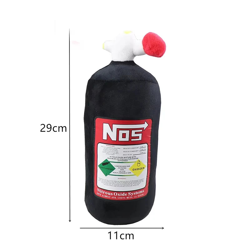 Car Seat Creative Headrest Neck Plush Pillows Car Nitrogen Cylinder Shape Neck Pillow Seat Cushion Waist Pillow Car Accessories