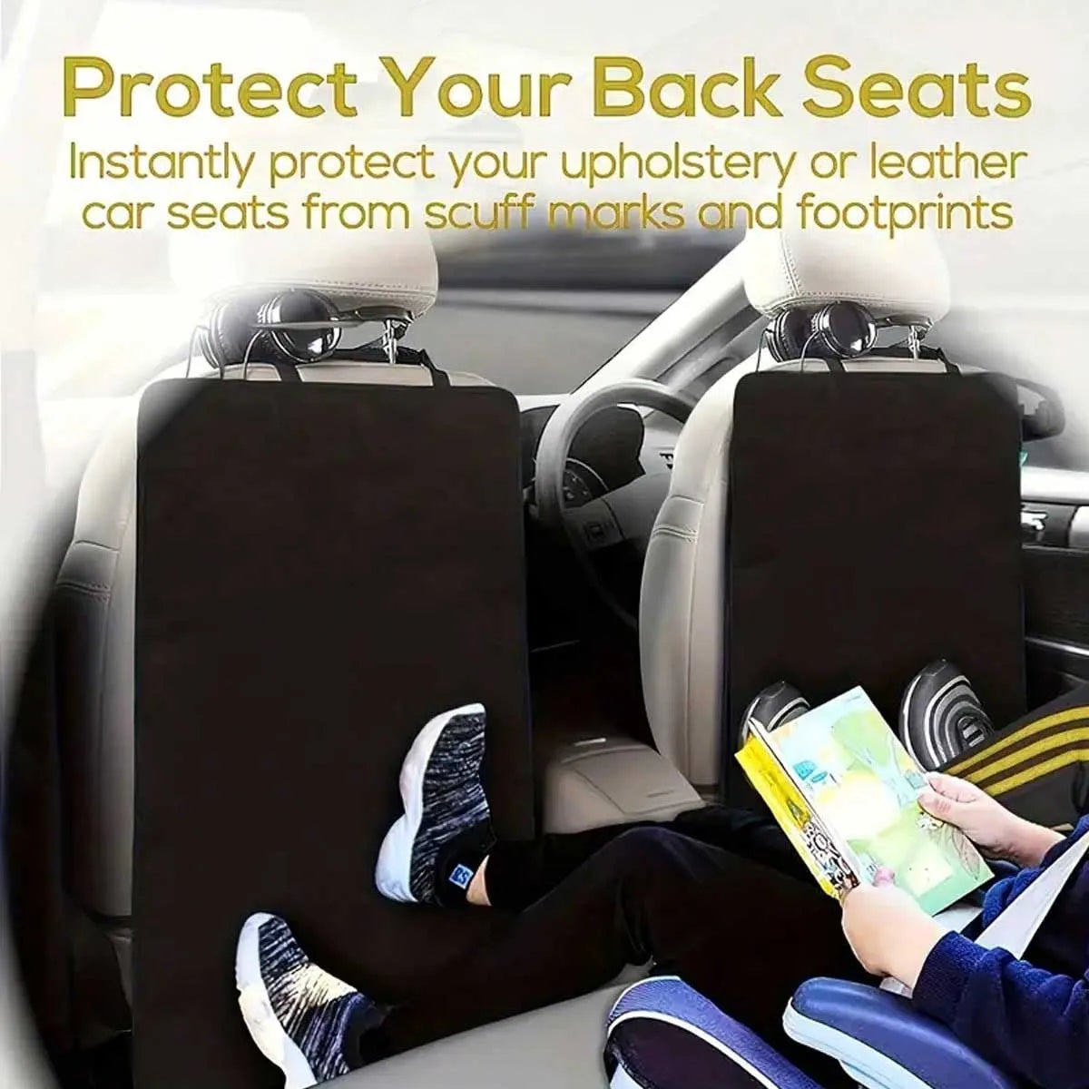 Car seatback protector against wear, dirt, easy to clean, car seat protection | Car protective gear, rear seat cover