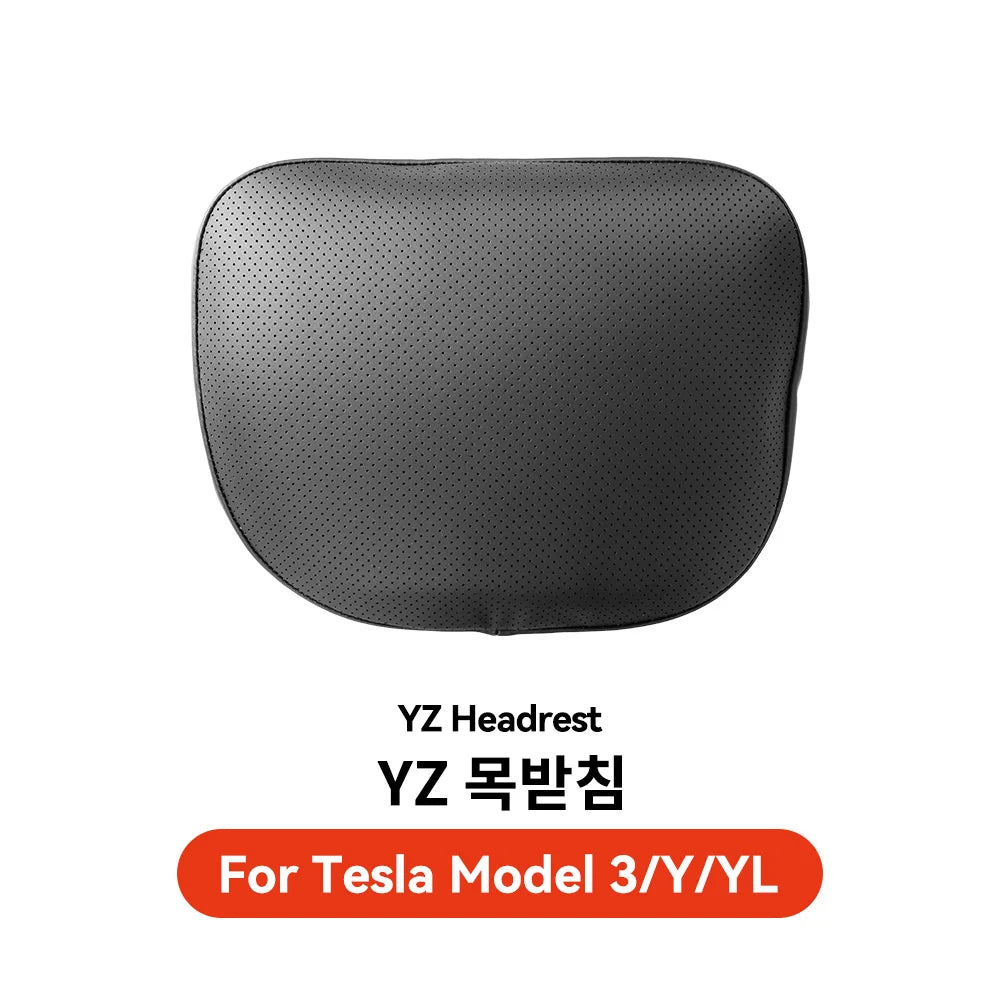 YZ for Tesla Travel Model 3 Y YL Juniper 2021-2026 Neck Pillow Headrest Lumbar Support Breathable Memory Foam Cushion Accessory