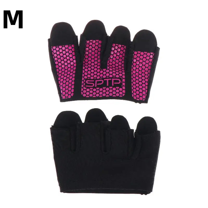 1Pair Gym Fitness Half Finger Gloves Men Women For Workout Glove Power Weight Lifting Bodybuilding Hand Protector