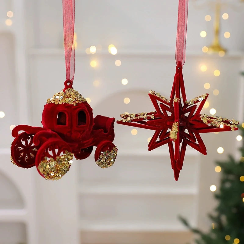 Xmas Tree Accessories Christmas Decorations 2026 Christmas Party Ornament Hanging Pendants Room Decor Wall Decor Navidad