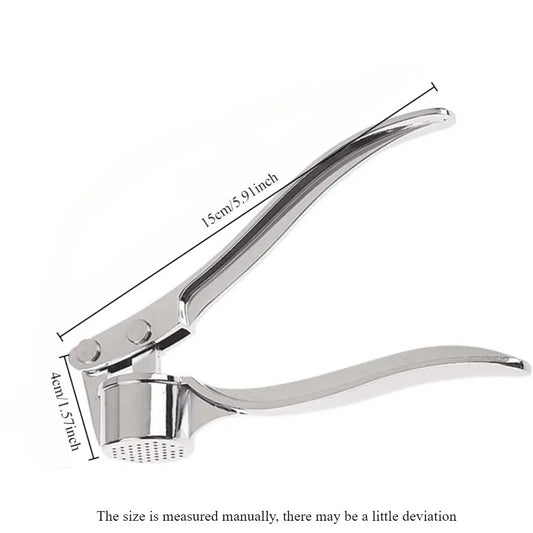 High Efficiency Garlic Press Heavy Duty Garlic Mincer Easy To Squeeze and Clean Rust Proof and Dishwasher Safe Ginger Crusher